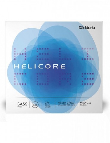 D'ADDARIO HELICORE HS610 3/4M CUERDAS CONTRABAJO AFINACION SOLO