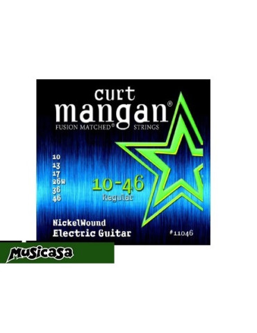 Curt Mangan 010 set de Cuerdas de guitarra eléctrica Curt Mangan 10-13-17P-26W-36-46