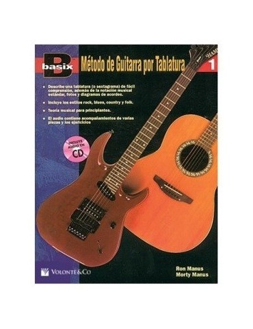 BASIX METODO GUITARRA TABLATURA 1 INCLUYE CD