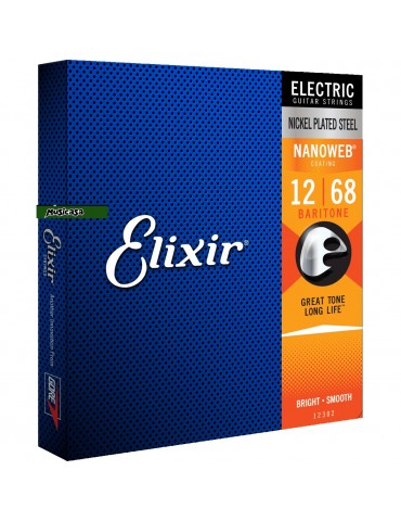 Elixir NanoWeb 12302 Baritone Cuerdas para guitarra eléctrica Barítona