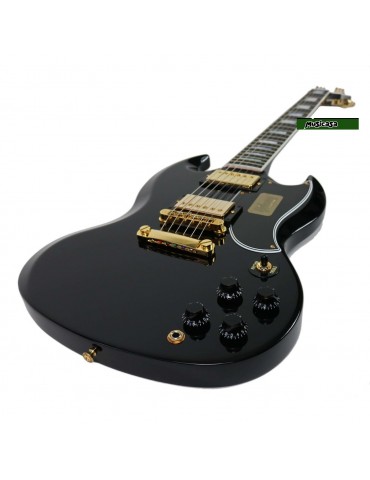 GIBSON SG CUSTOM EBONY GOLD HARDWARE SGCEB
