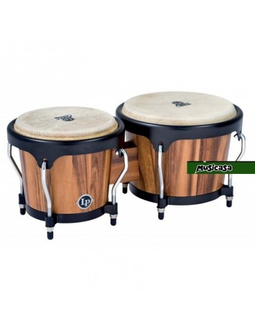 LP-A-601 RTDC ASPIRE WOOD BONGO SET 6-3/4" +  8" Bongo RED TIE DYE