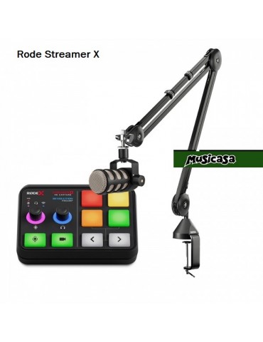 Rode Streamer X  pack micro, interrface y accesorios