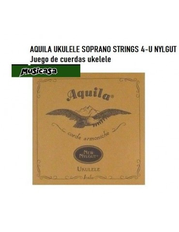 AQUILA UKULELE BARITONO STRINGS 21-U NYLGUT DGBE  Juego de cuerdas ukelele