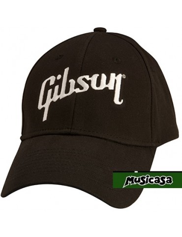 GIBSON HAT GA-BLKC Gibson Logo Flex Hat  GORRA