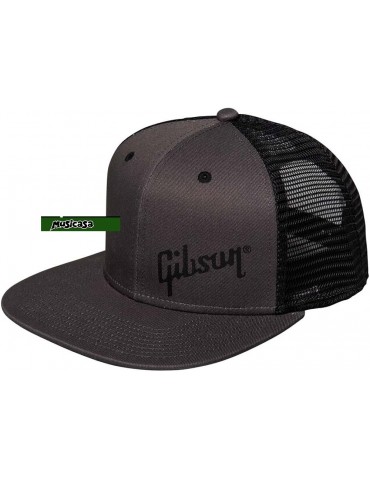Gibson Charcoal Trucker Snapback black GIBSON HAT trucker