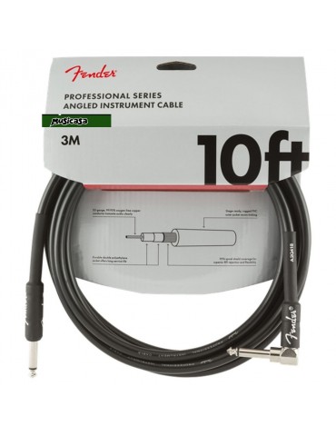 FENDER Professional Series Recto-Acod 3 m Negro 0820-025  Cable Guitarra