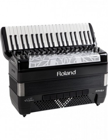 Roland FR-8X V-accordion. negro