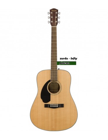 Fender CD-60S Dreadnought LEFTY Solid USADA Zurda