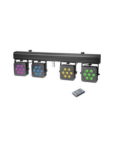 CAMEO Multi PAR 3 SET pack proyectores LED 4 Colores 28 x 8 W  estuche pedal soporte