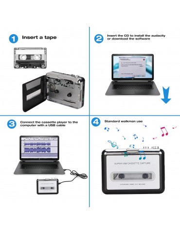 TAPEIT  PORTABLE CASSETTE...