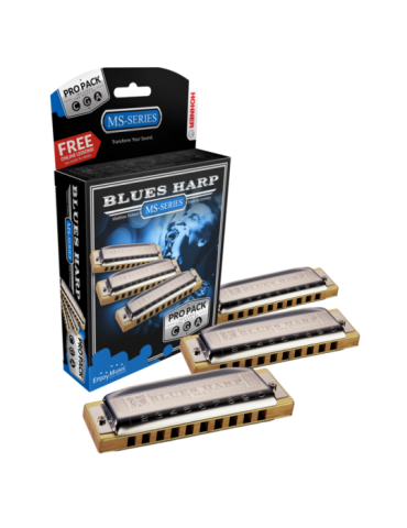 HOHNER Propack.  Lote de 3  Armónicas Hohner Blues Harp A C G