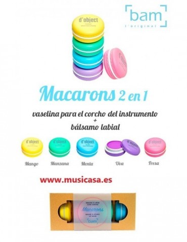 BAM MACARONS 2 en 1 grasa de corchos