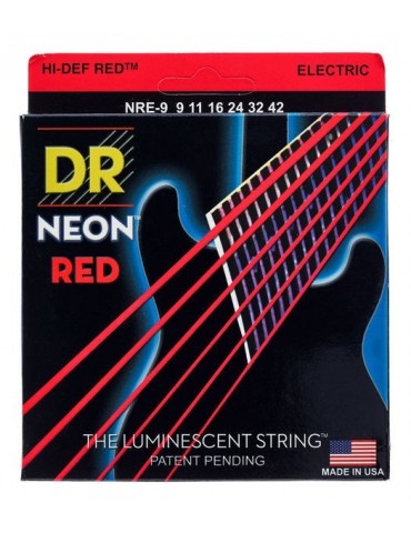 DR Strings HiDef Red Neon Lite 09-42