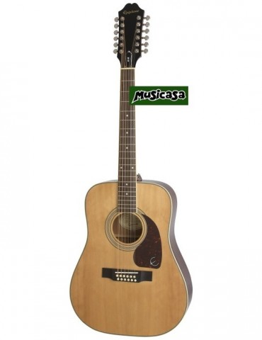 EPIPHONE DR-212 12-String Guitar Natural 12 Cuerdas