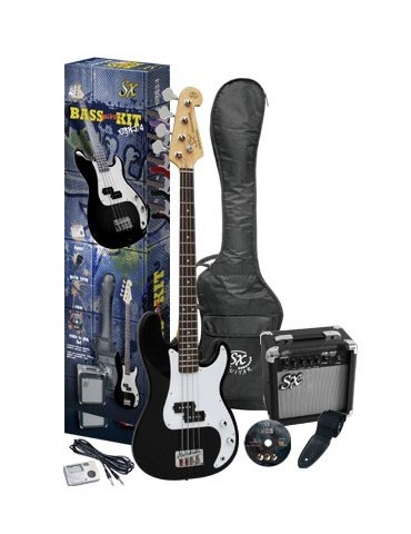 SX BG-1K BASS KIT Pack Bajo Precision +Ampli +Acces BLACK