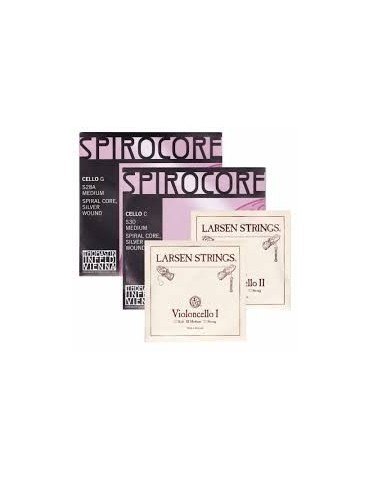 JUEGO COMBINADO LARSEN-SPIROCORE TUNGSTENO VIOLONCELLO