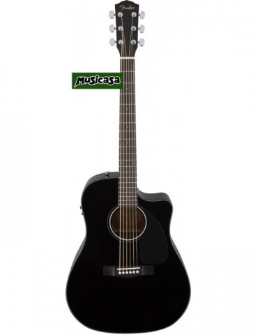FENDER CD-60SCE CUTAWAY BK Guitarra amplif. cutaway Negra 0961542006