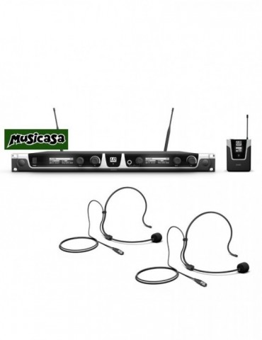 LDSYSTEMS U506 BPH 2 WIRELESS MIC HEADSET DUO Sistema inalámbrico con 2 petacas y 2 micrófonos de diadema