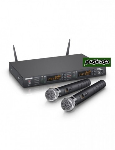 LDSYSTEMS WS1G8 hhd2-sistema-inalambrico-con-2-microfonos-de-mano-dinamicos