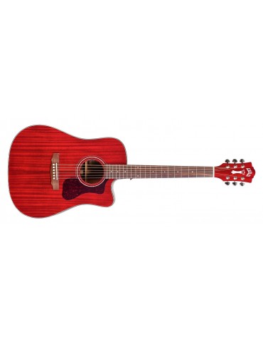 Guild D-120CE CHR ACOUSTIC DREADNOUGHT GUITAR Fishman PICKUP Solid African Mahogany TOP W CASE Cherry