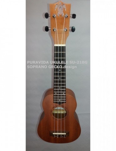 PURAVIDA UKULELE SU-21BG SOPRANO GECKO design