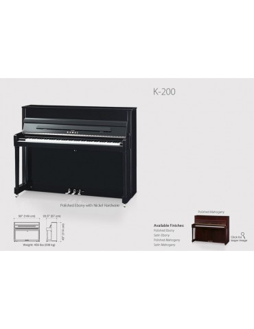 KAWAI K-200 piano vertical 114 cm.