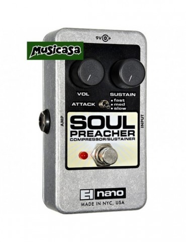 ELECTRO-HARMONIX SOUL PREACHER Compressor/Sustainer  Pedal de efecto