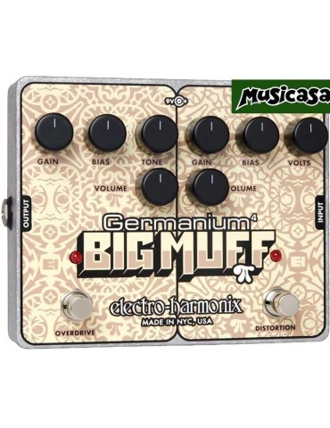 GERMANIUM 4 BIG MUFF PI  Overdrive & Distortion   Battery included, 9.6DC-200 PSU optional