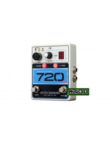 ELECTRO-HARMONIX 720 STEREO LOOPER Pedal with 10 Loops & 12 Minutes Recording Time