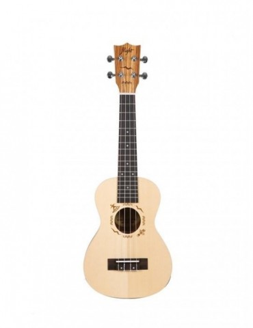 FLIGHT DUC525 Concert Solid Top Ukulele ZEBRANO