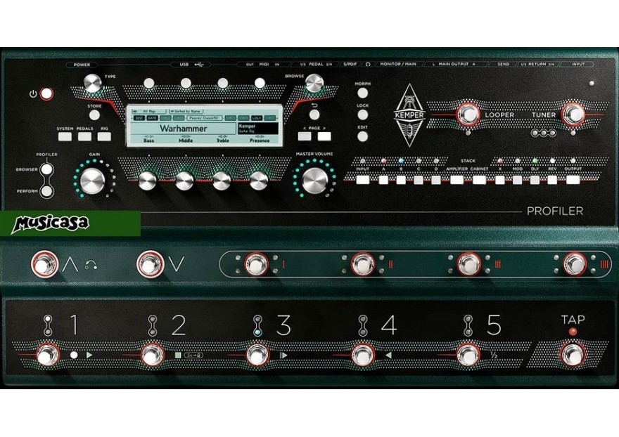 Nueva pedalera Kemper Profiler Stage